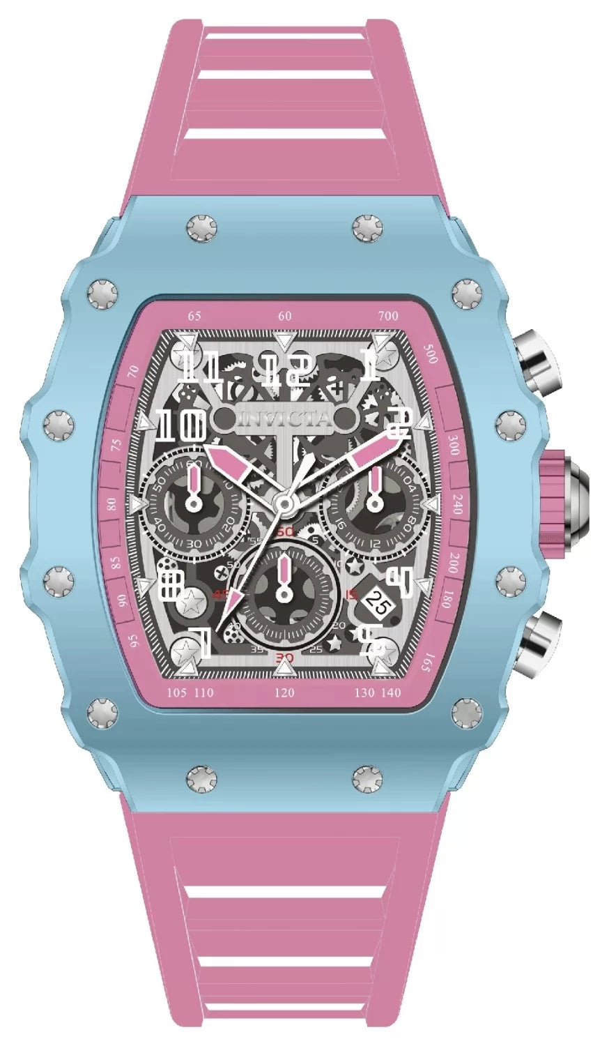 InvictaMen's 69706 InvictaRacing Quartz MG53 Silver Dial Watch