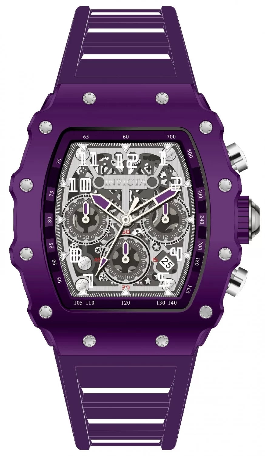 InvictaMen's 69709 InvictaRacing Quartz MG53 Silver Dial Watch