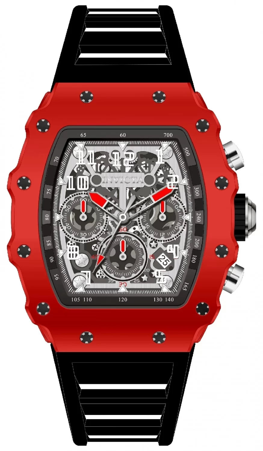 InvictaMen's 69710 InvictaRacing Quartz MG53 Silver Dial Watch