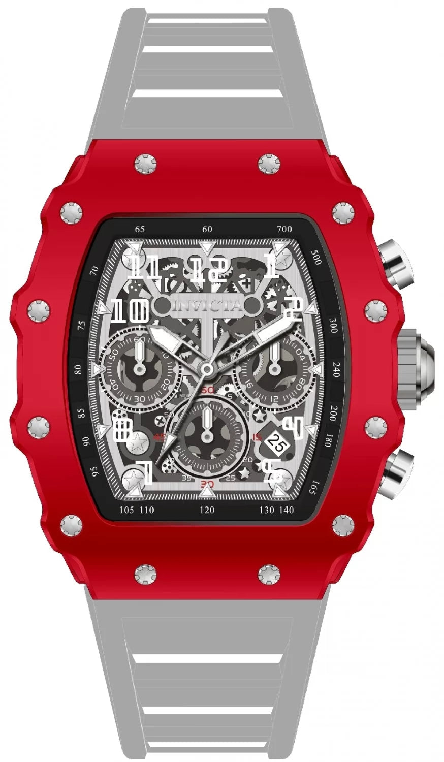 InvictaMen's 69692 InvictaRacing Quartz MG53 Silver Dial Watch
