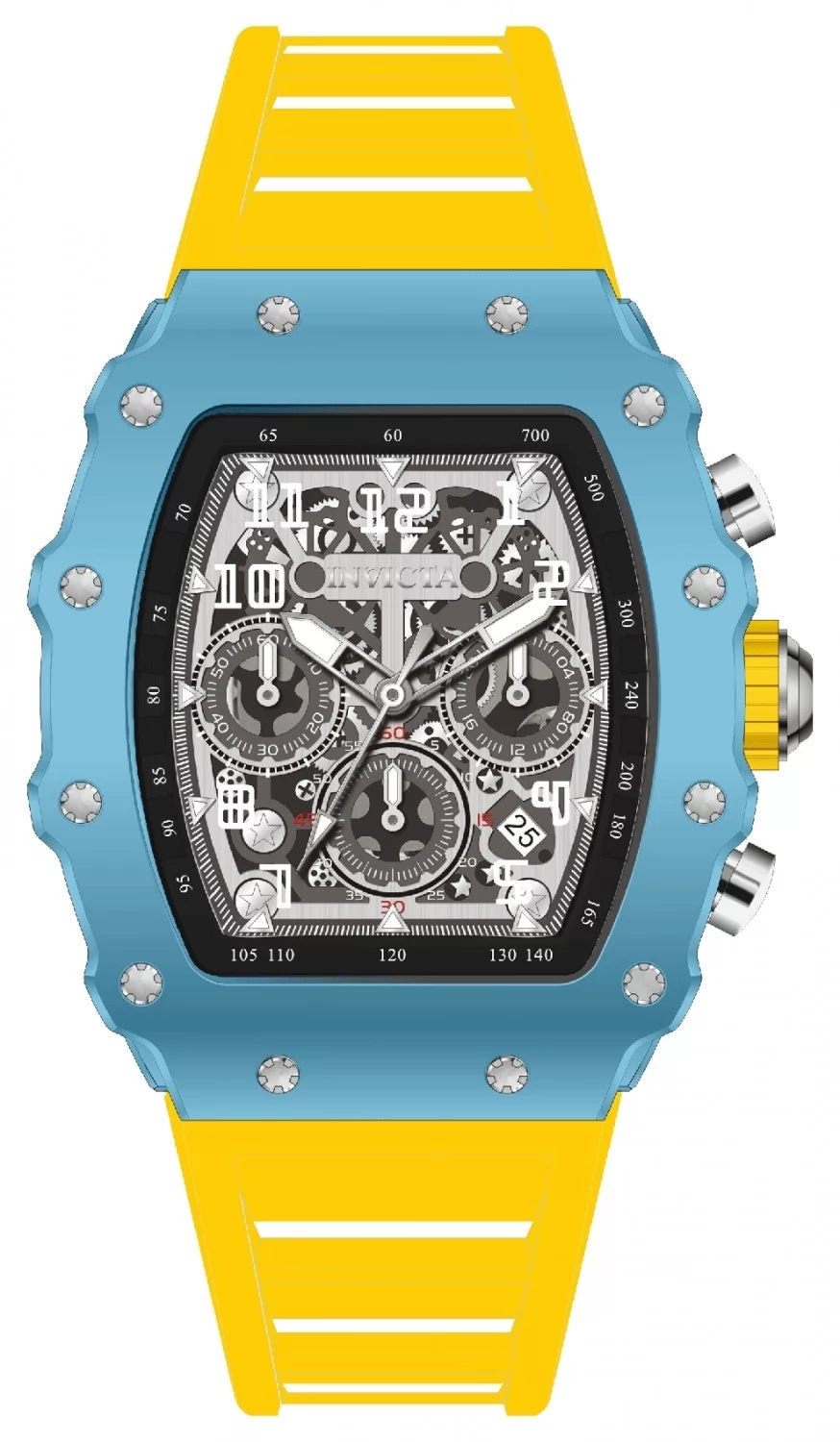 InvictaMen's 69694 InvictaRacing Quartz MG53 Silver Dial Watch