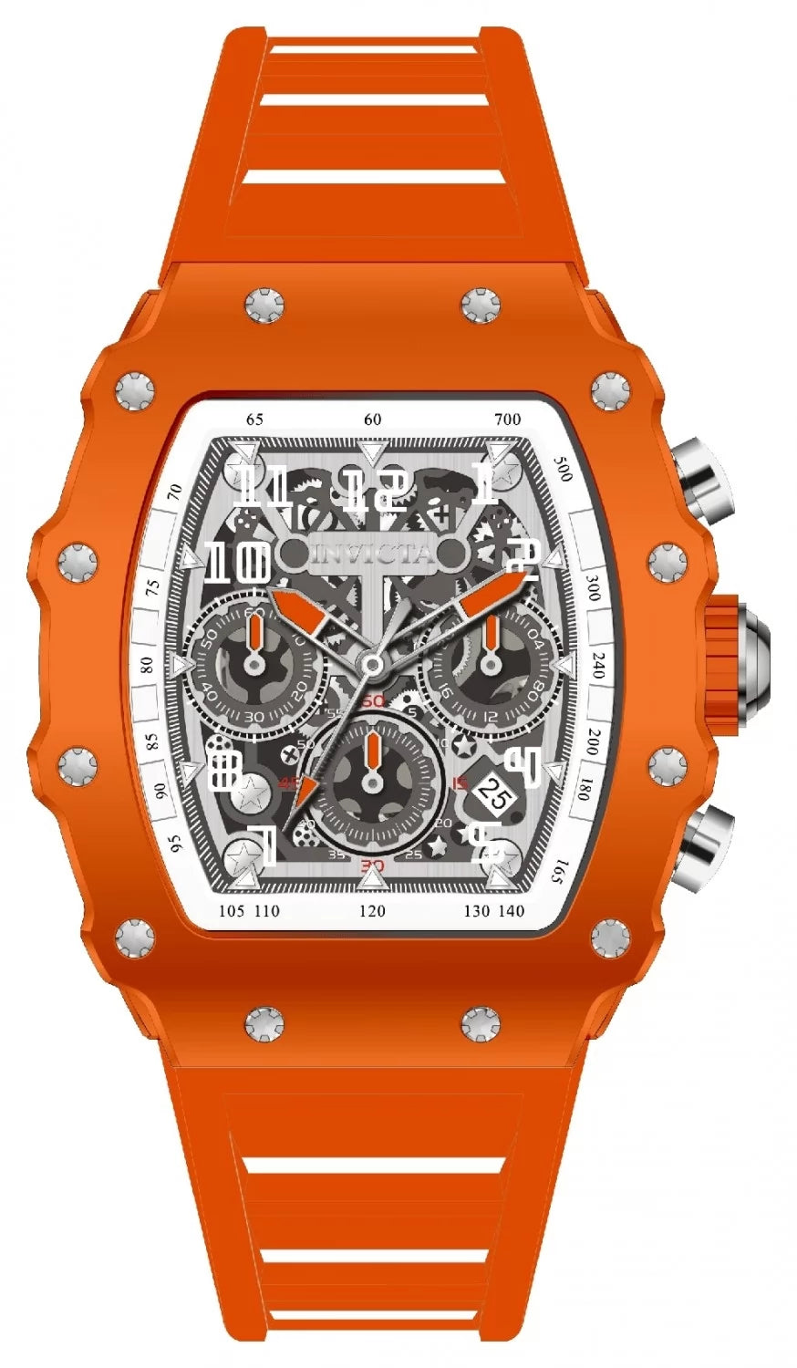 InvictaMen's 69697 InvictaRacing Quartz MG53 Silver Dial Watch