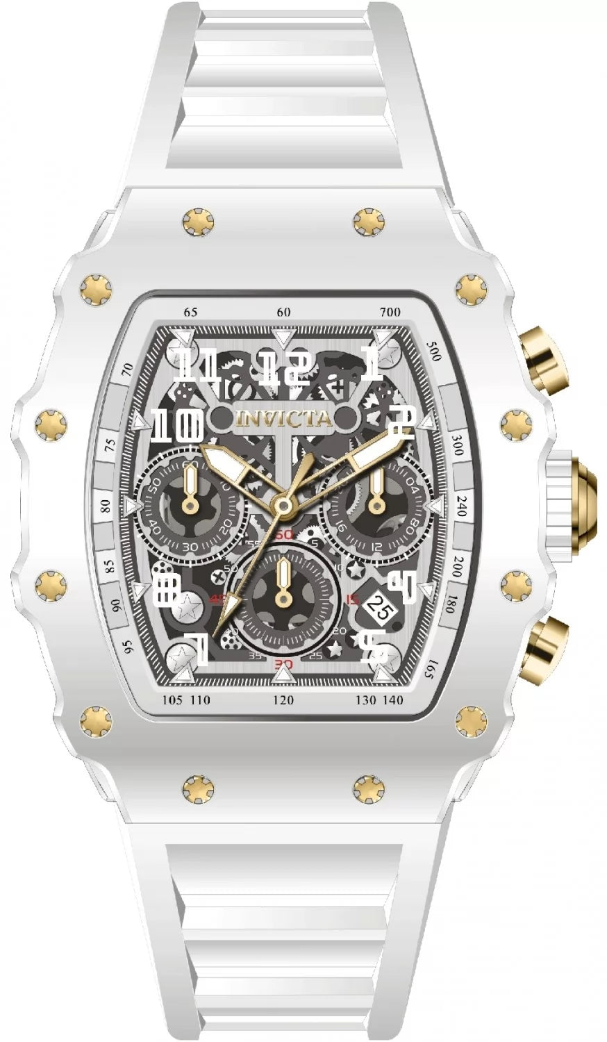 Invicta Men's Invicta Racing Quartz MG53 Silver Dial Watch