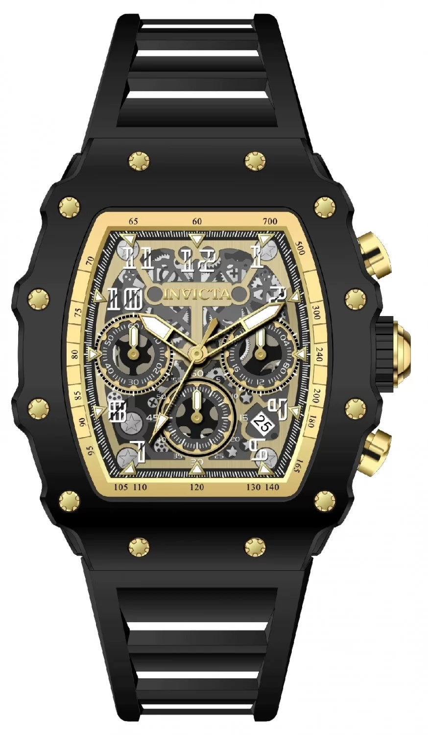 InvictaMen's 69728 InvictaRacing Quartz MG53 Gold Dial Watch