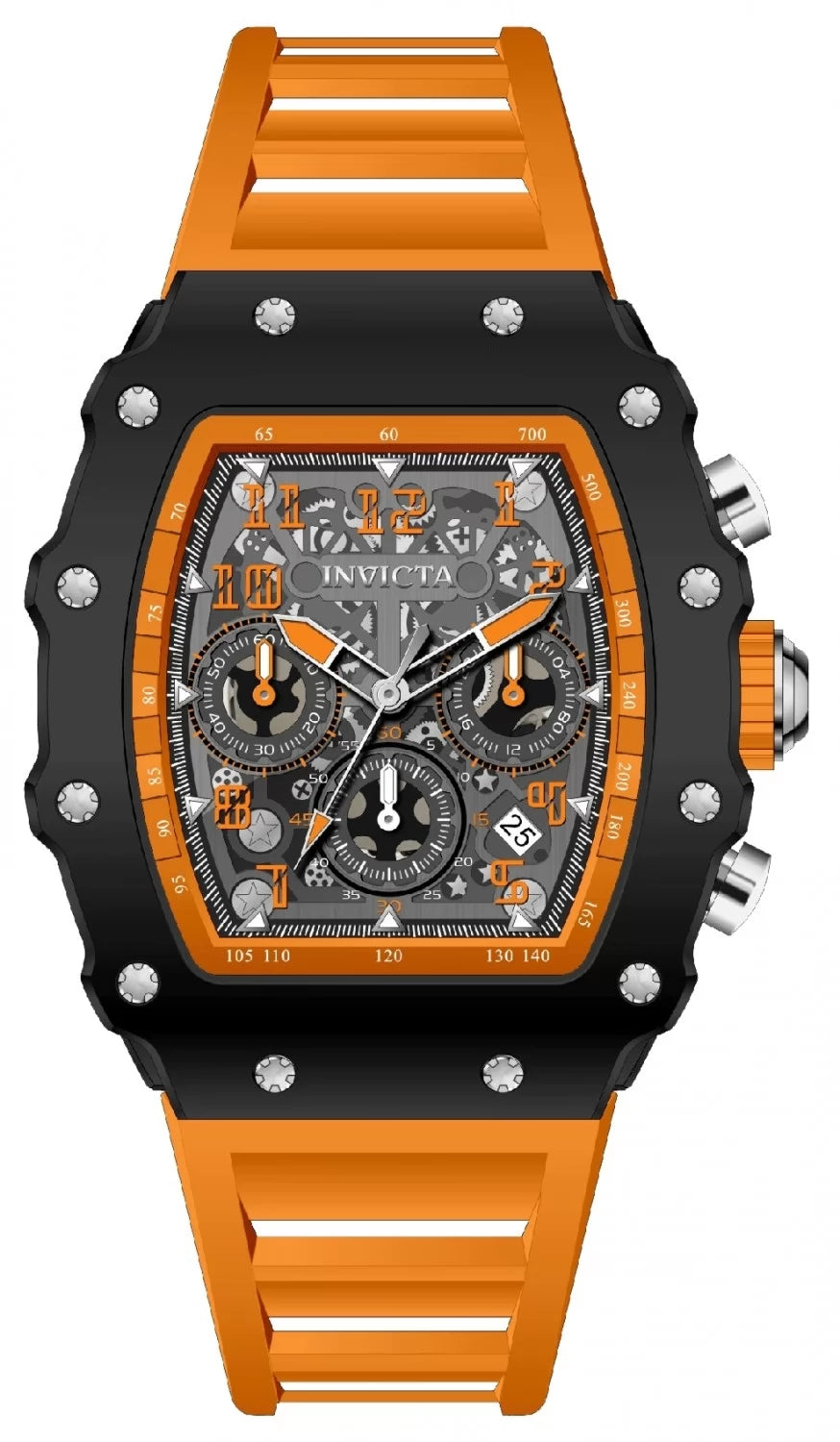 InvictaMen's 69729 InvictaRacing Quartz MG53 Silver Dial Watch