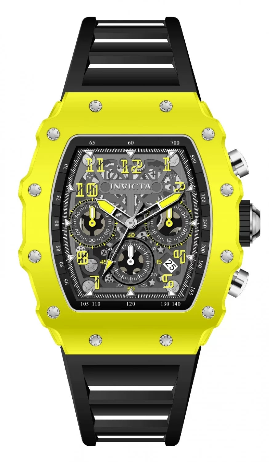 InvictaMen's 69733 InvictaRacing Quartz MG53 Silver Dial Watch