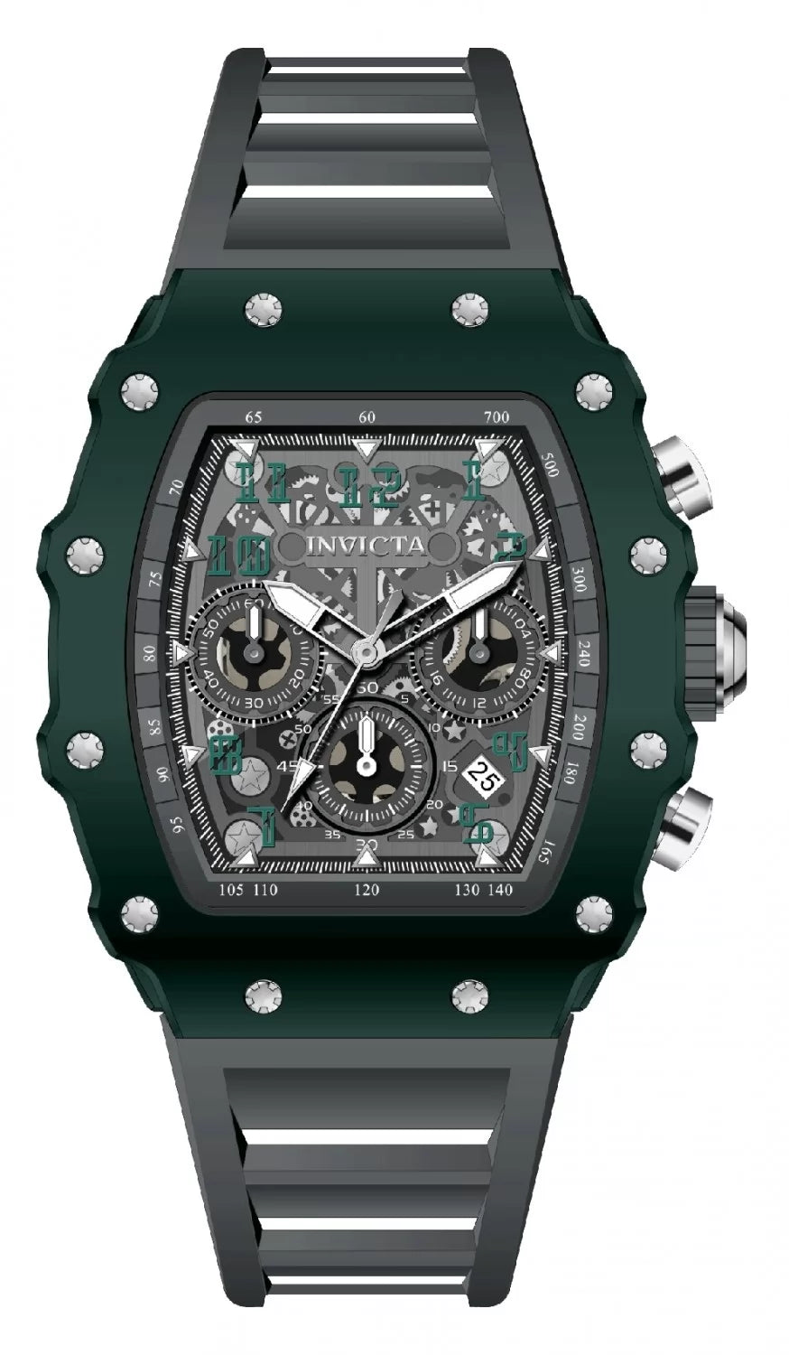 InvictaMen's 69735 InvictaRacing Quartz MG53 Silver Dial Watch