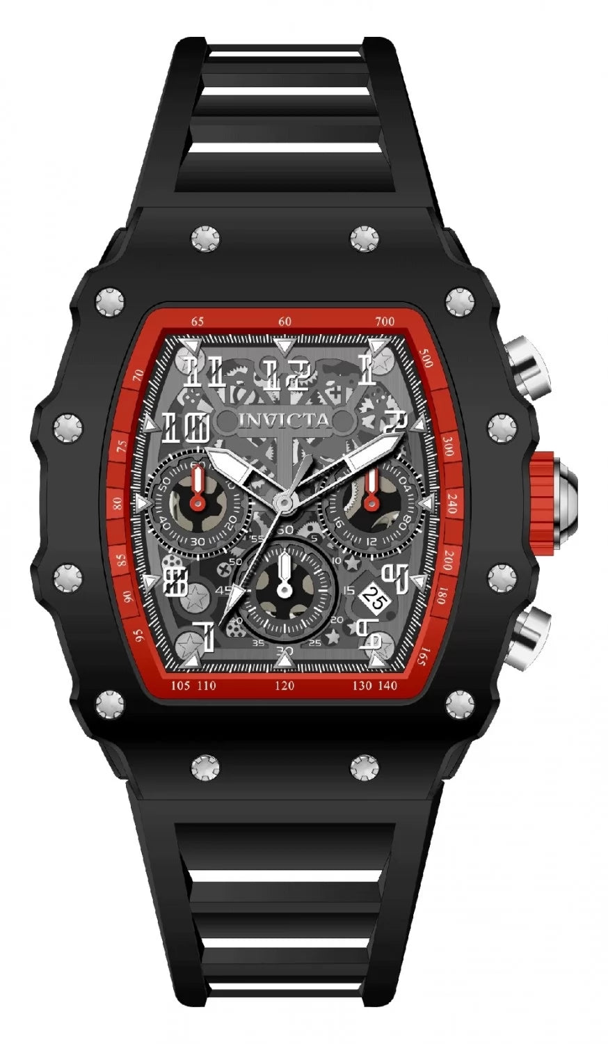InvictaMen's 69736 InvictaRacing Quartz MG53 Silver Dial Watch