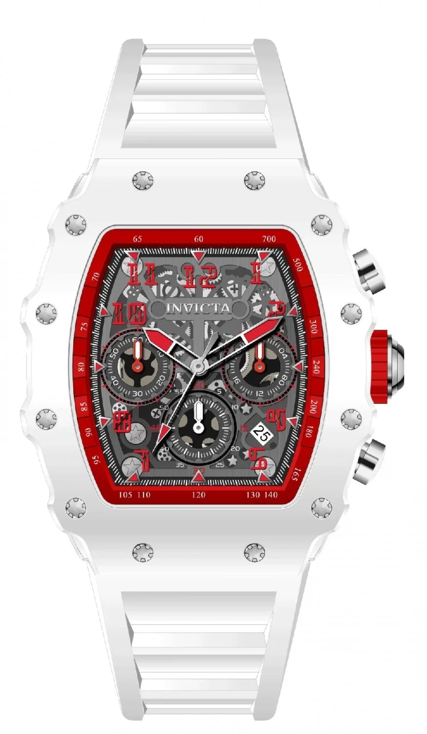 InvictaMen's 69738 InvictaRacing Quartz MG53 Silver Dial Watch