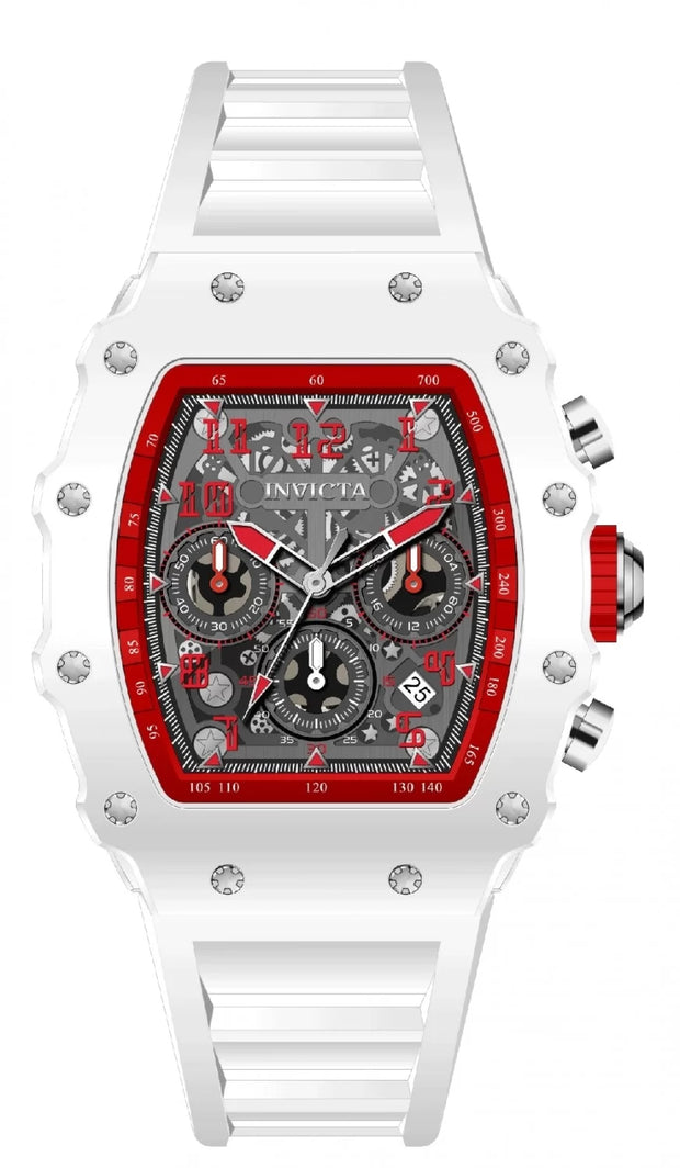 InvictaMen's 69738 InvictaRacing Quartz MG53 Silver Dial Watch