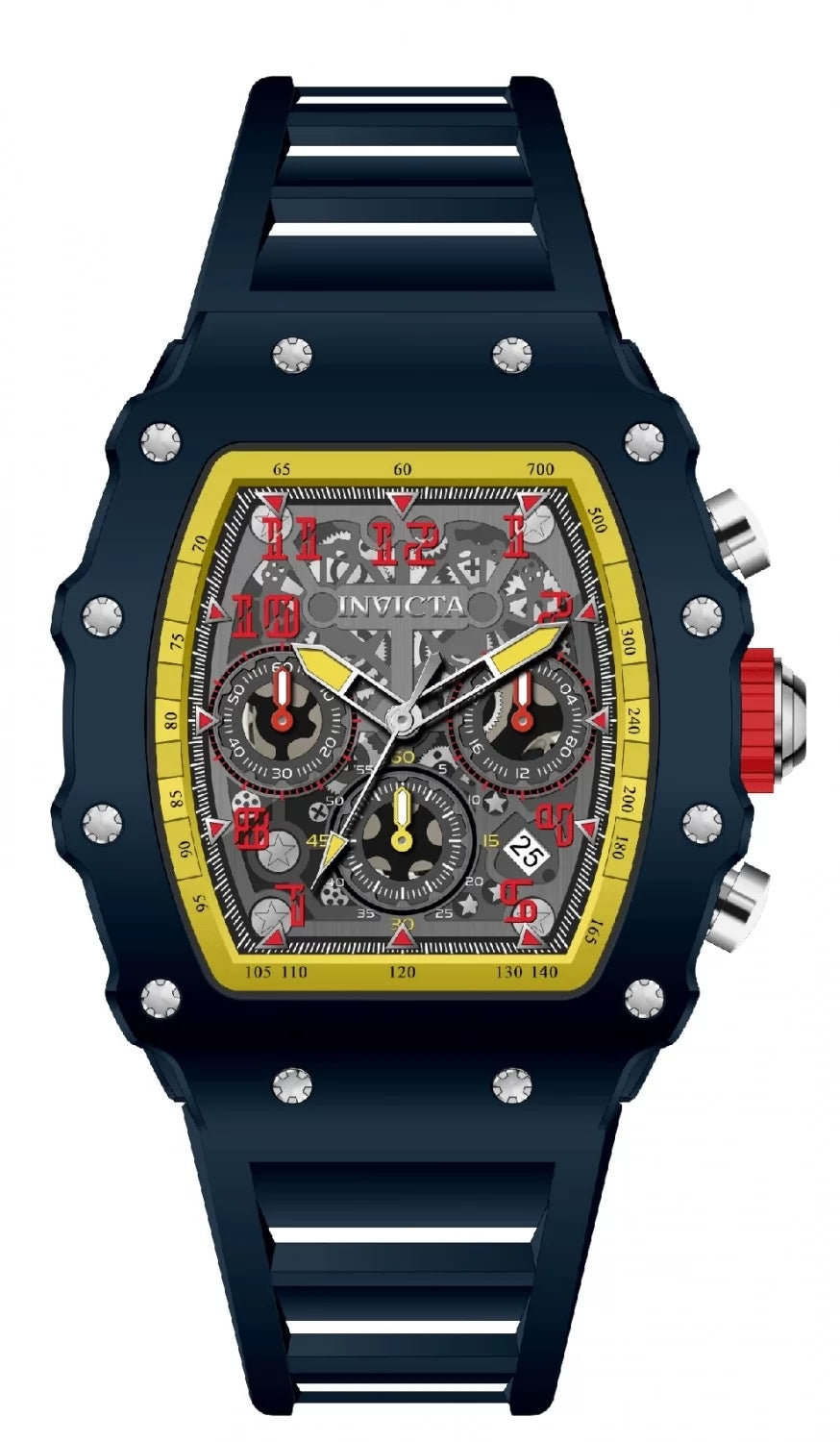 InvictaMen's 69739 InvictaRacing Quartz MG53 Silver Dial Watch