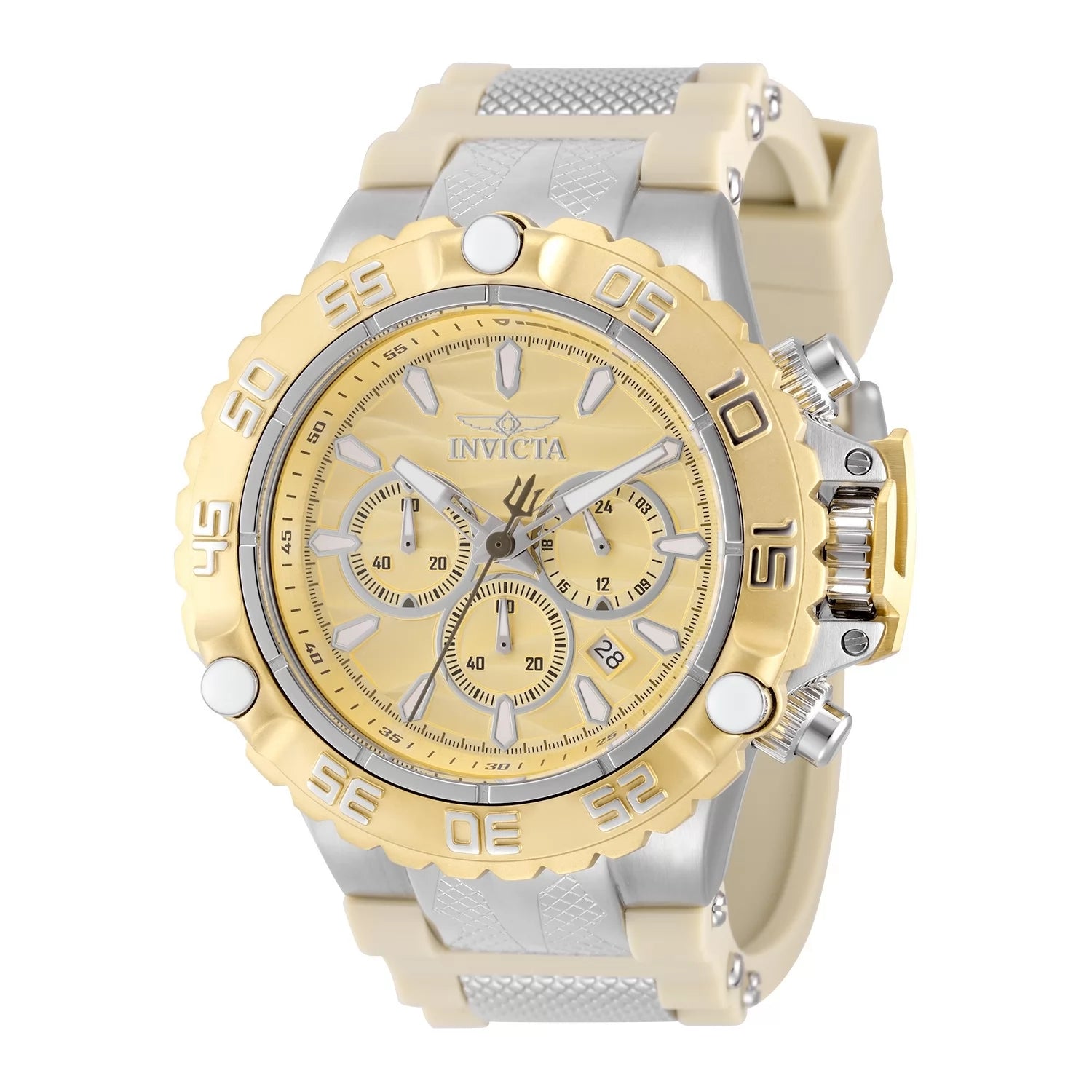 InvictaMen's 48553 Subaqua Quartz VD53 Gold, Silver Dial Watch