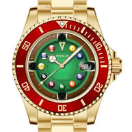 Invicta Men's 50522 Pro Diver Quartz PC32 Green, Red Dial Watch