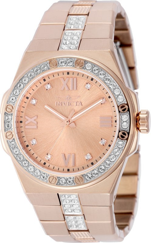Invicta Men's 50186 Specialty Quartz PC21 Rose Gold Dial Watch