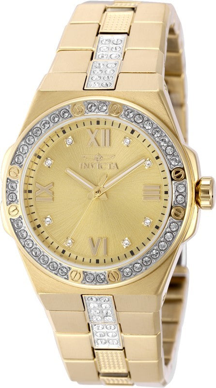 Invicta Women's 50188 Specialty Quartz PC21 Gold Dial Watch