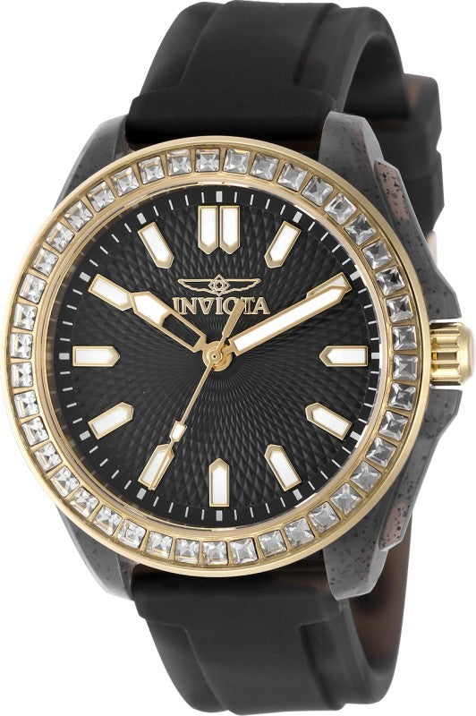 Invicta Women's 50204 Celestial Quartz PC21 Black Dial Watch