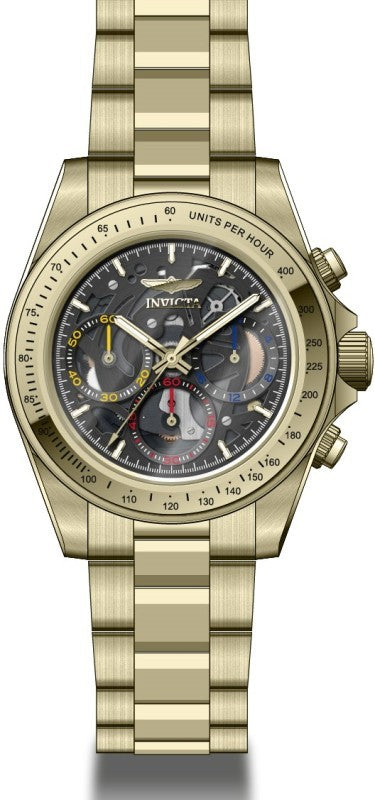 Invicta Men's 50272 Speedway Quartz VD54 Black Dial Watch