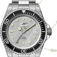 Invicta Men's 50278 Pro Diver Mechanical NH35 Silver Dial Watch