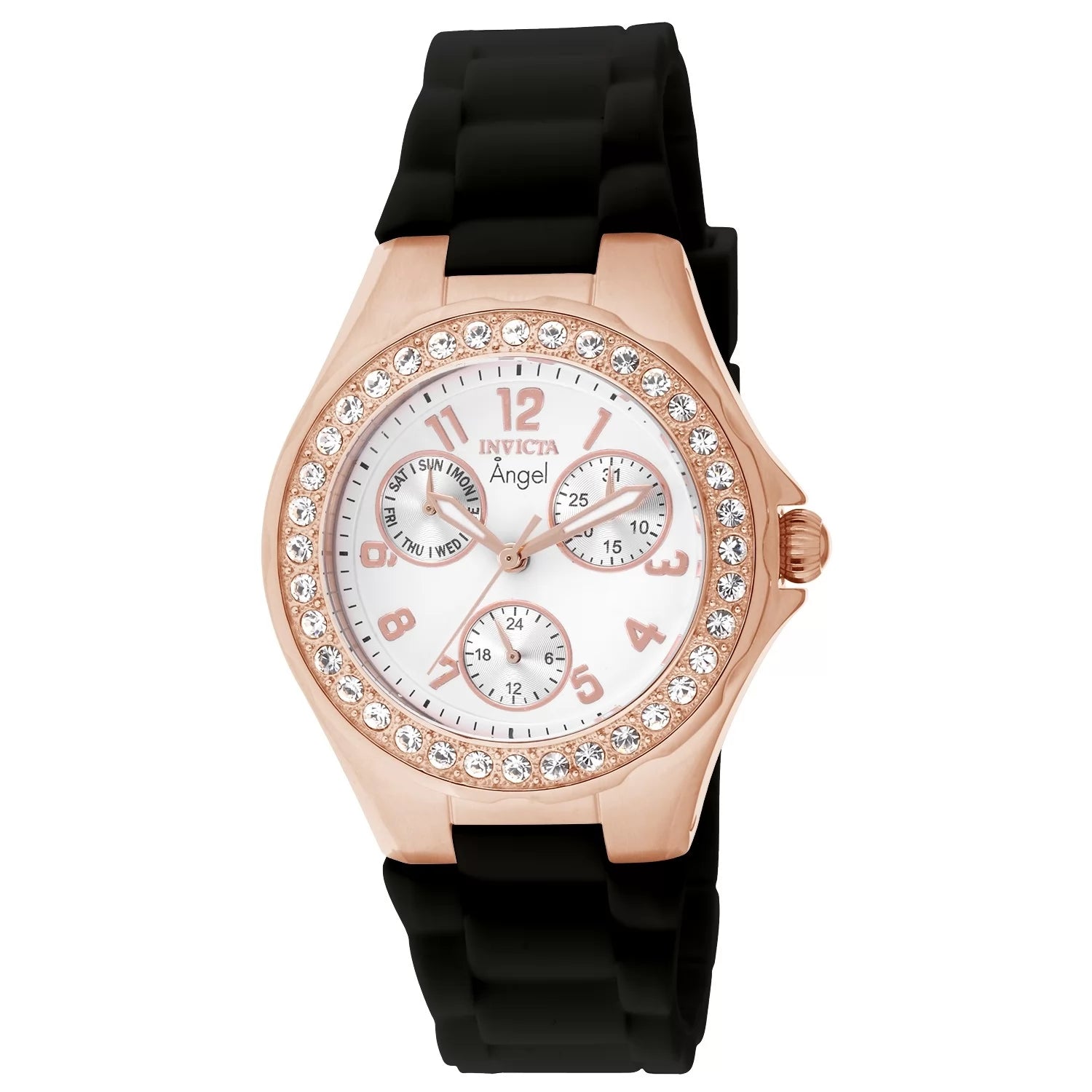 Invicta Women's 1645 Angel Quartz Multifunction White Dial Watch