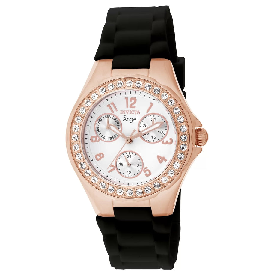 Invicta Women's 1645 Angel Quartz Multifunction White Dial Watch