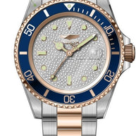 Invicta Men's 50290 Pro Diver Quartz PC32S Silver Dial Watch