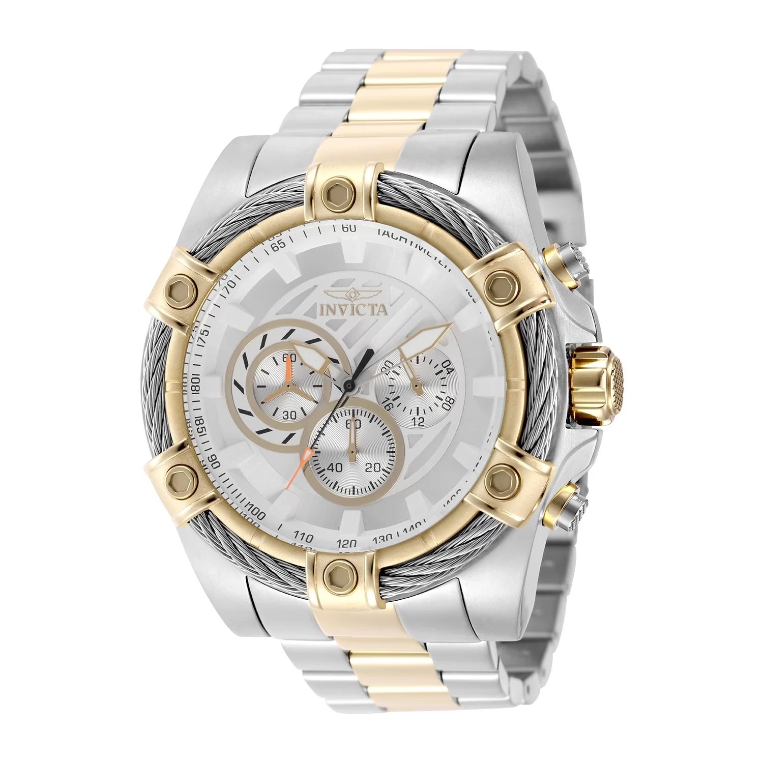 Invicta Men's 49746 Bolt Quartz VD54 Silver Dial Watch