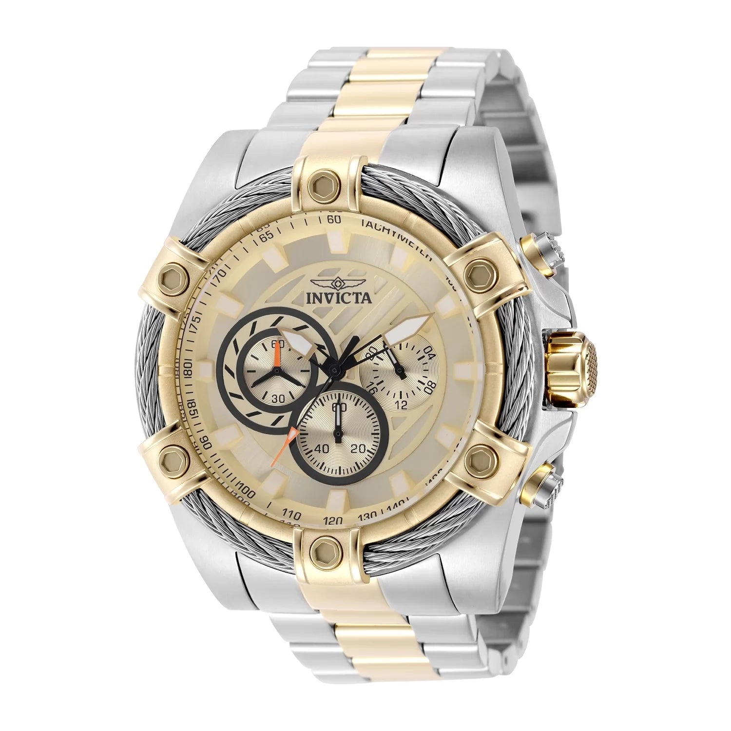 Invicta Men's 49747 Bolt Quartz VD54 Gold Dial Watch