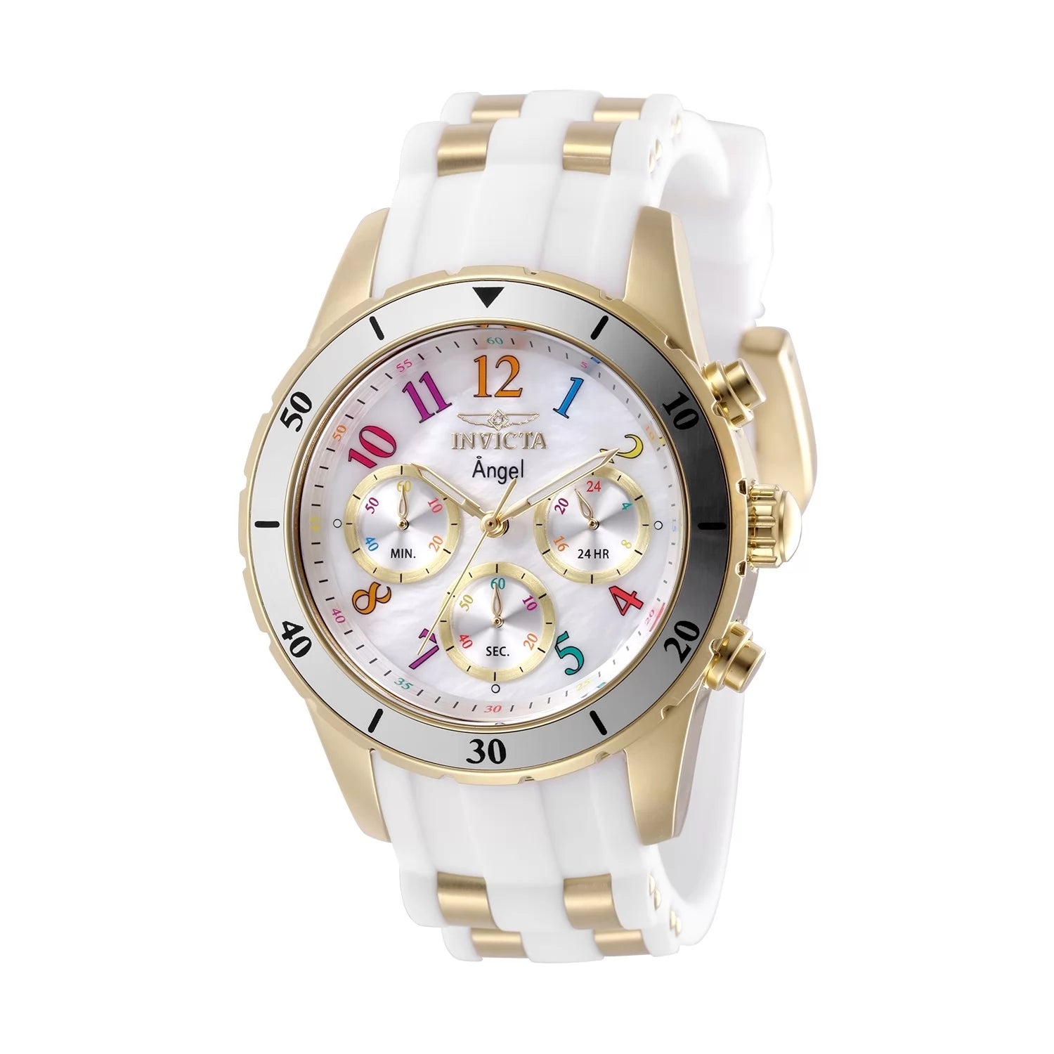 Invicta Women's 49801 Angel Quartz VD54 White Dial Watch