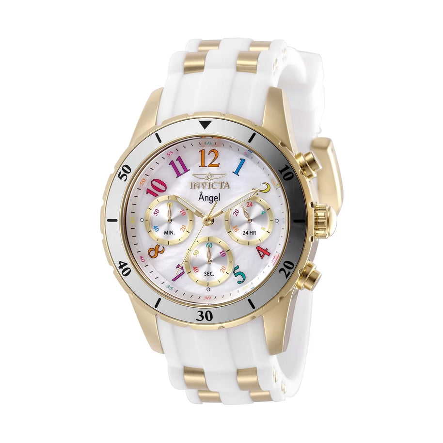 Invicta Women's 49801 Angel Quartz VD54 White Dial Watch