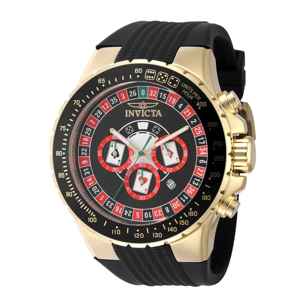 Invicta Men's 49851 Aviator Quartz VD53 Black Dial Watch