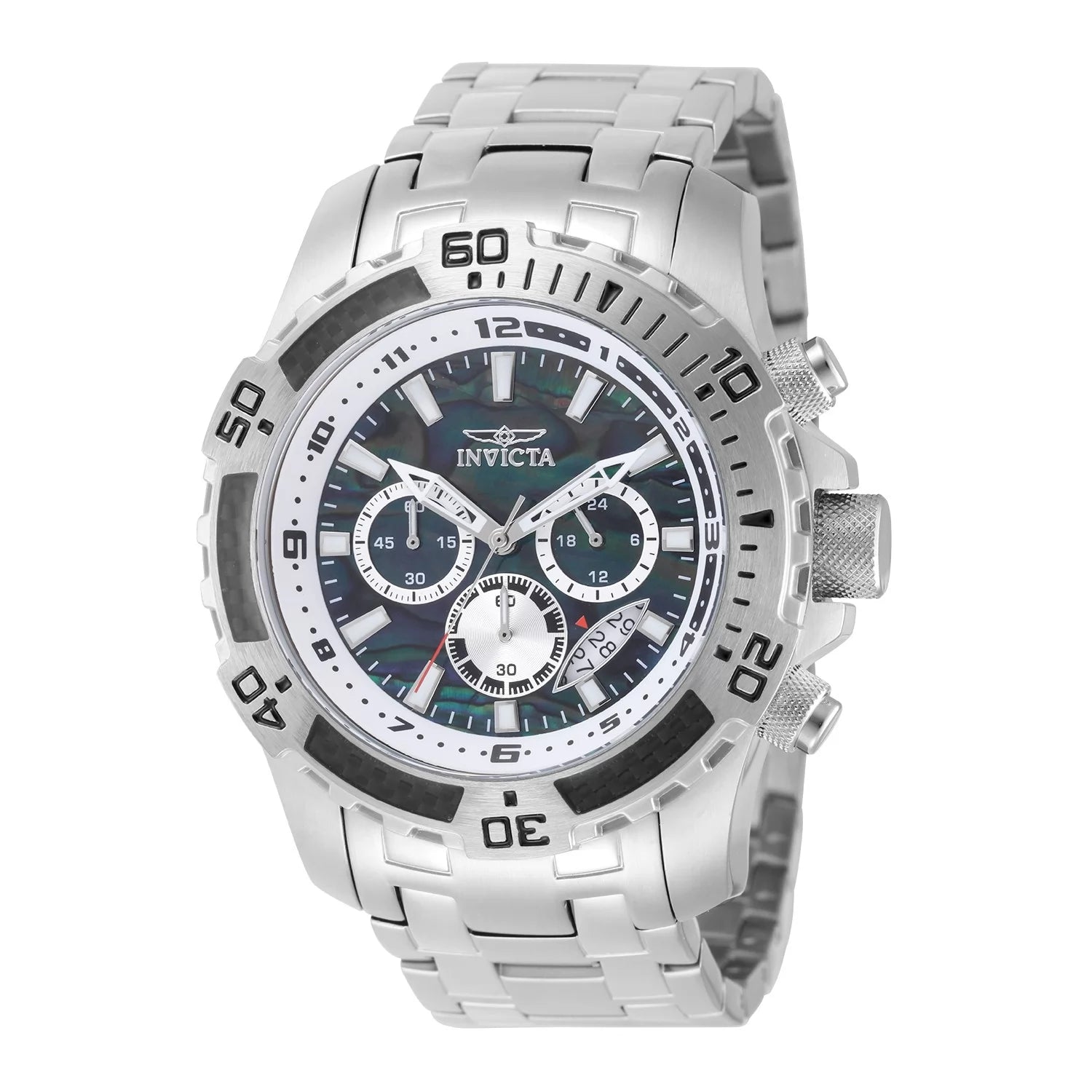 Invicta Men's 49853 Pro Diver Quartz VD53 Black Dial Watch