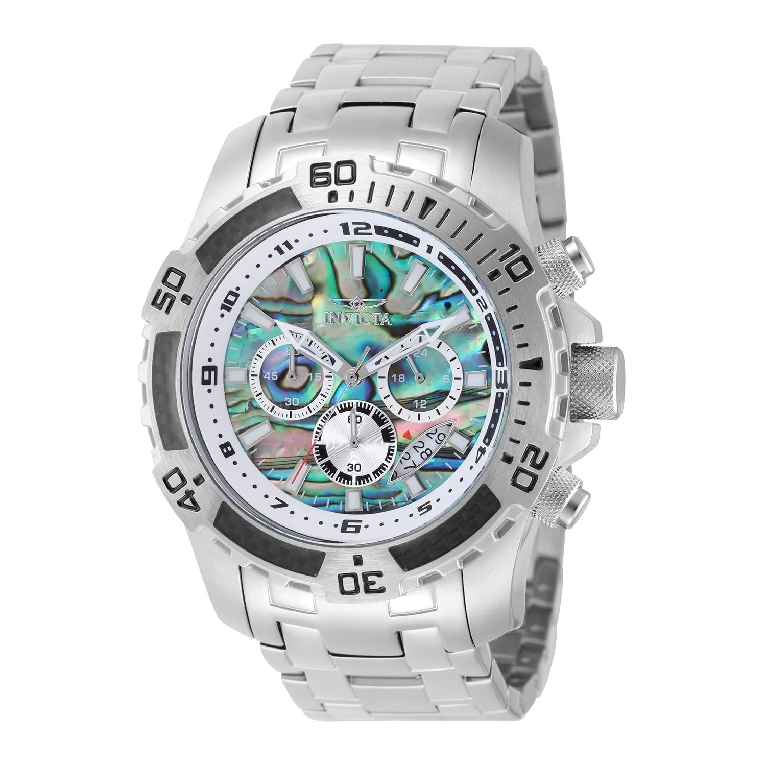 Invicta Men's 49855 Pro Diver Quartz VD53 Iridescent Dial Watch