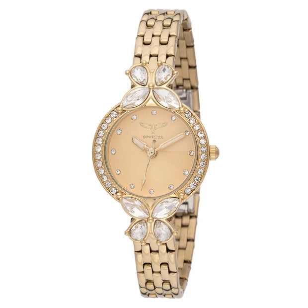 Invicta Women's 69094 Wildflower Quartz PC21S Gold Dial Watch