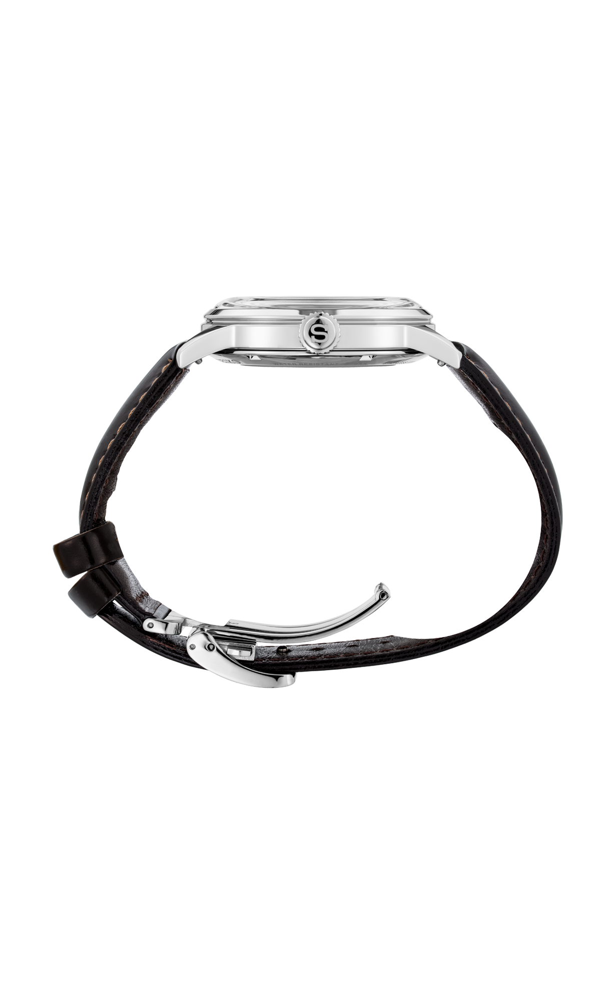 SRPD37 Seiko Presage Men's Watch Brown Leather Strap Green Dial