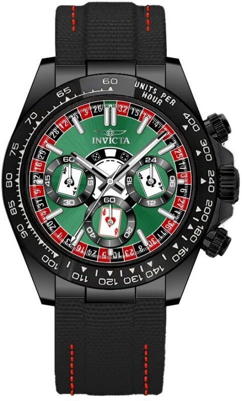 Invicta Men's 50517 Speedway Quartz VD54 Green, Red, Black Dial Watch