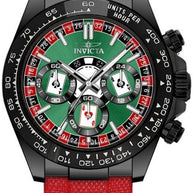 Invicta Men's 50518 Speedway Quartz VD54 Green, Red, Black Dial Watch