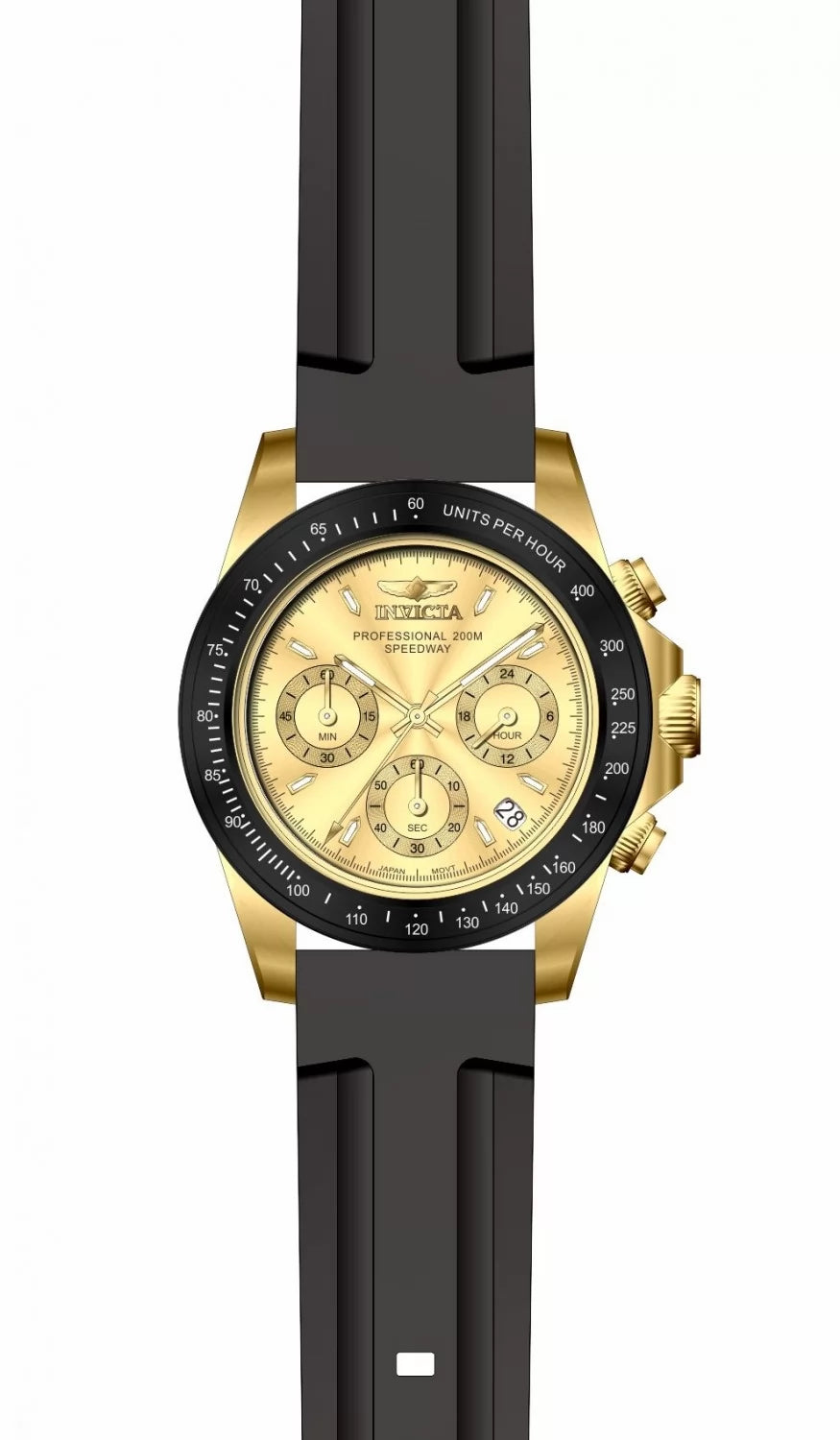 Invicta Men's 50761 Speedway Quartz VD53 Gold Dial Watch