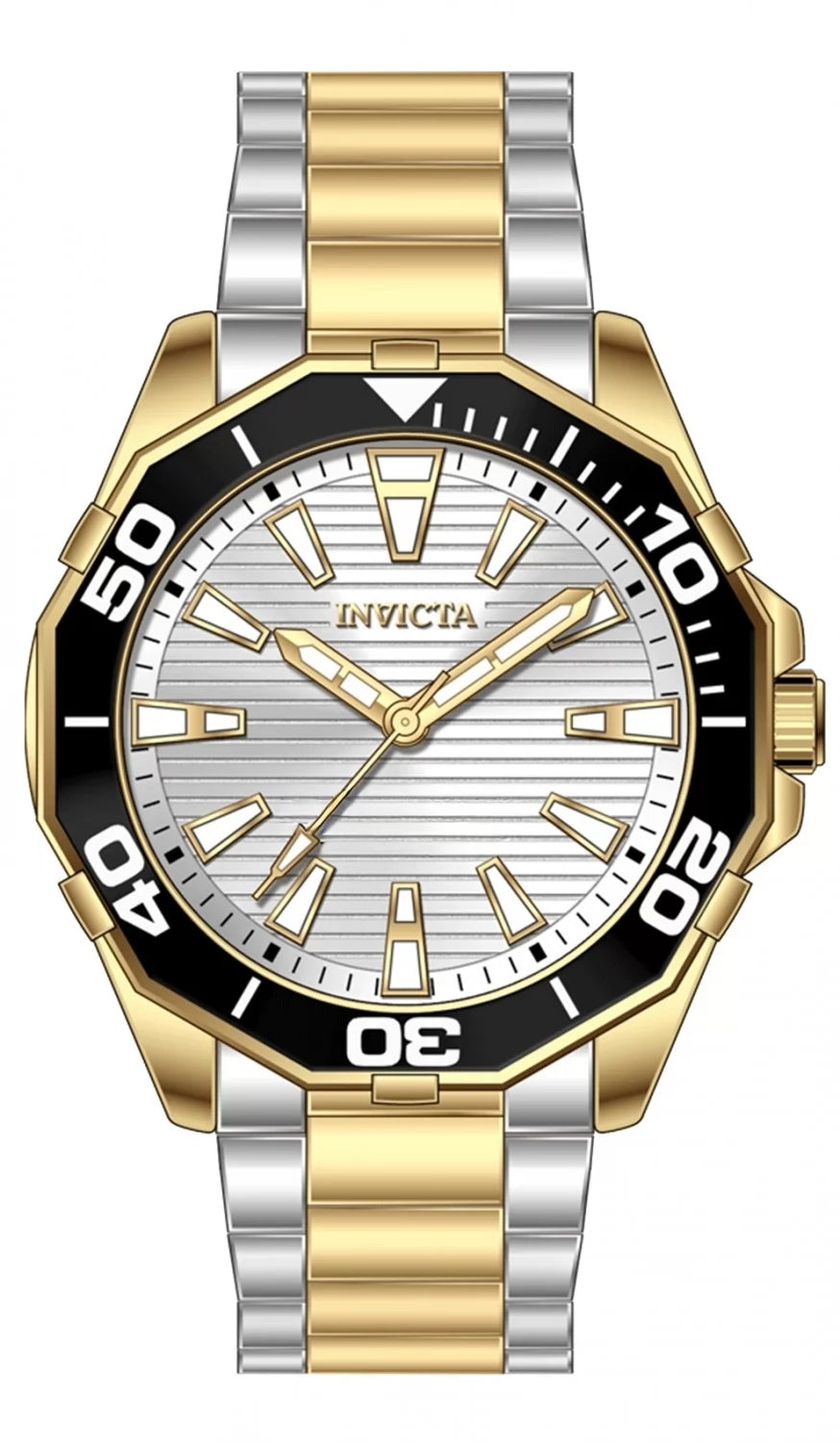 Invicta Men's 69237 Pro Diver Quartz PC21S Steel Dial Watch