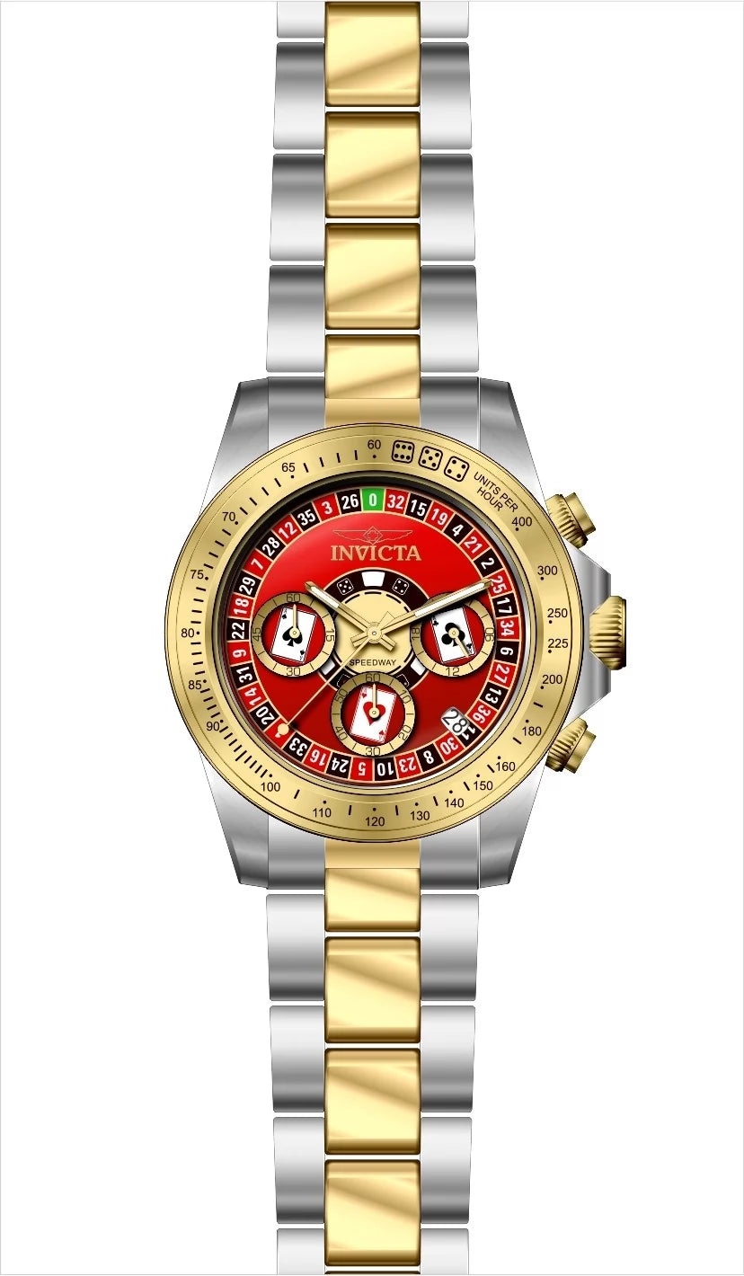 Invicta Men's 50495 Speedway Quartz VD53 Red Dial Watch