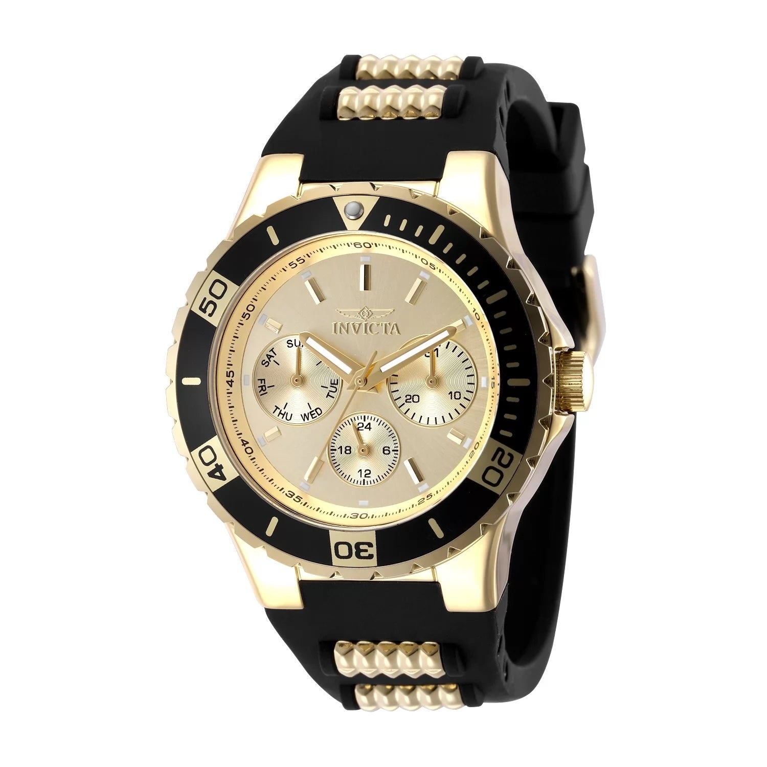 Invicta Women's 49892 Aviator Quartz VH63 Gold Dial Watch