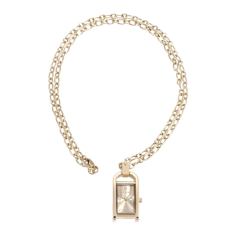Invicta Women's 49935 Mini Quartz PC11 Brass Dial Necklace Watch
