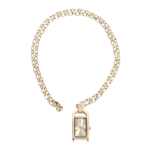 Invicta Women's 49935 Mini Quartz PC11 Brass Dial Necklace Watch