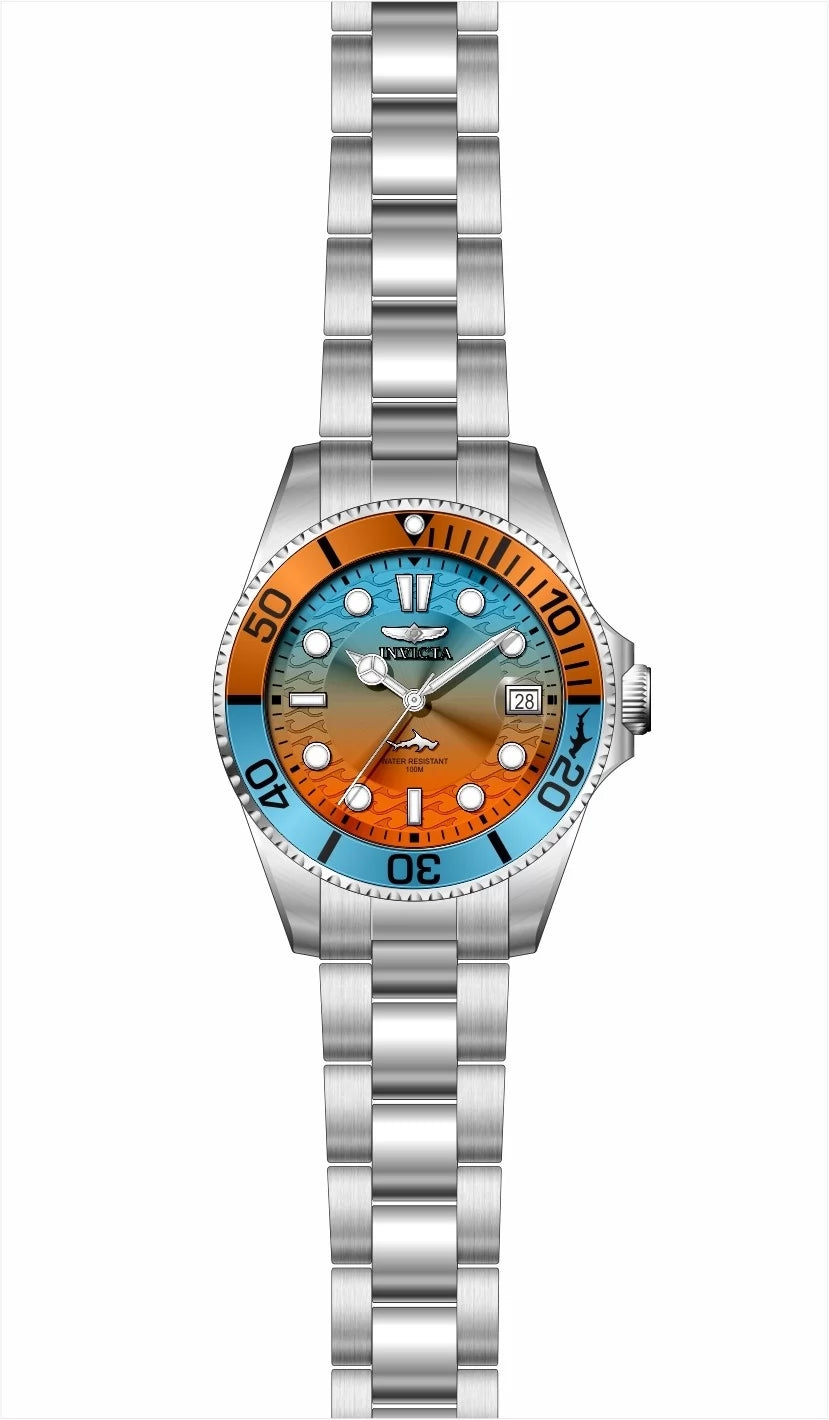 InvictaWomen's 50929 Pro Diver Quartz PC32 Orange, Blue Dial Watch