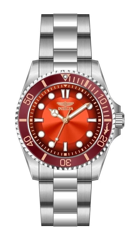 InvictaWomen's 50944 Pro Diver Quartz PC21 Gradient, Red, Orange Dial Watch