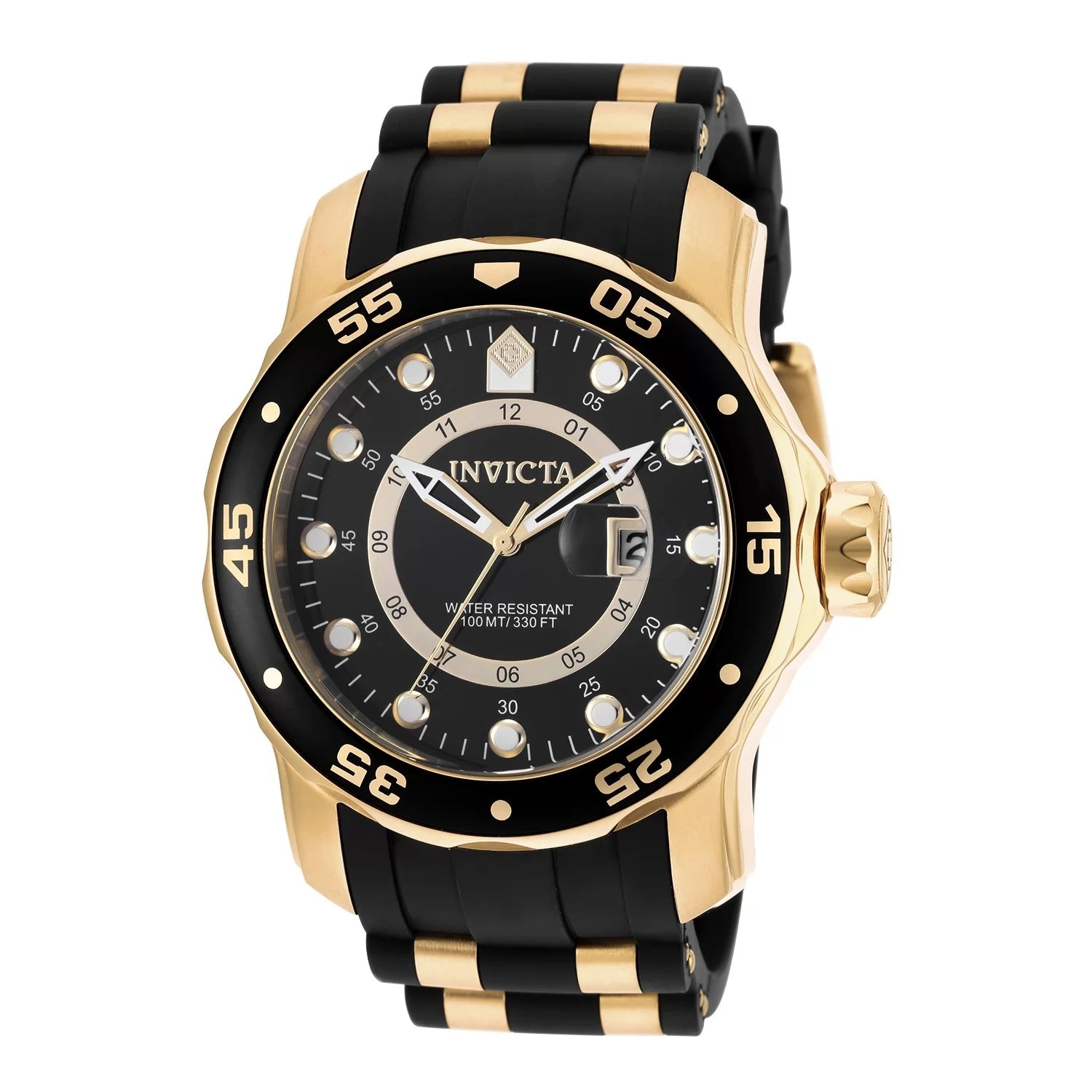 Invicta Men's 6991 Pro Diver Quartz GMT Black Dial Watch