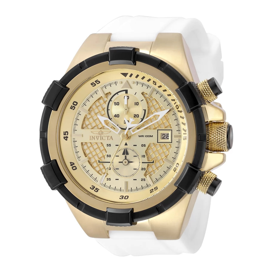 Invicta Men's 50122 Aviator Quartz VD51 Gold Dial Watch