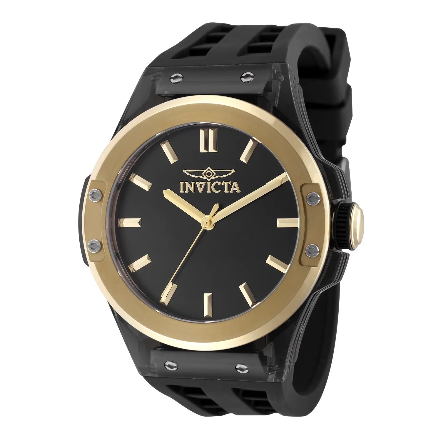 Invicta Men's 50015 Sea Base Quartz PC21 Black Dial Watch