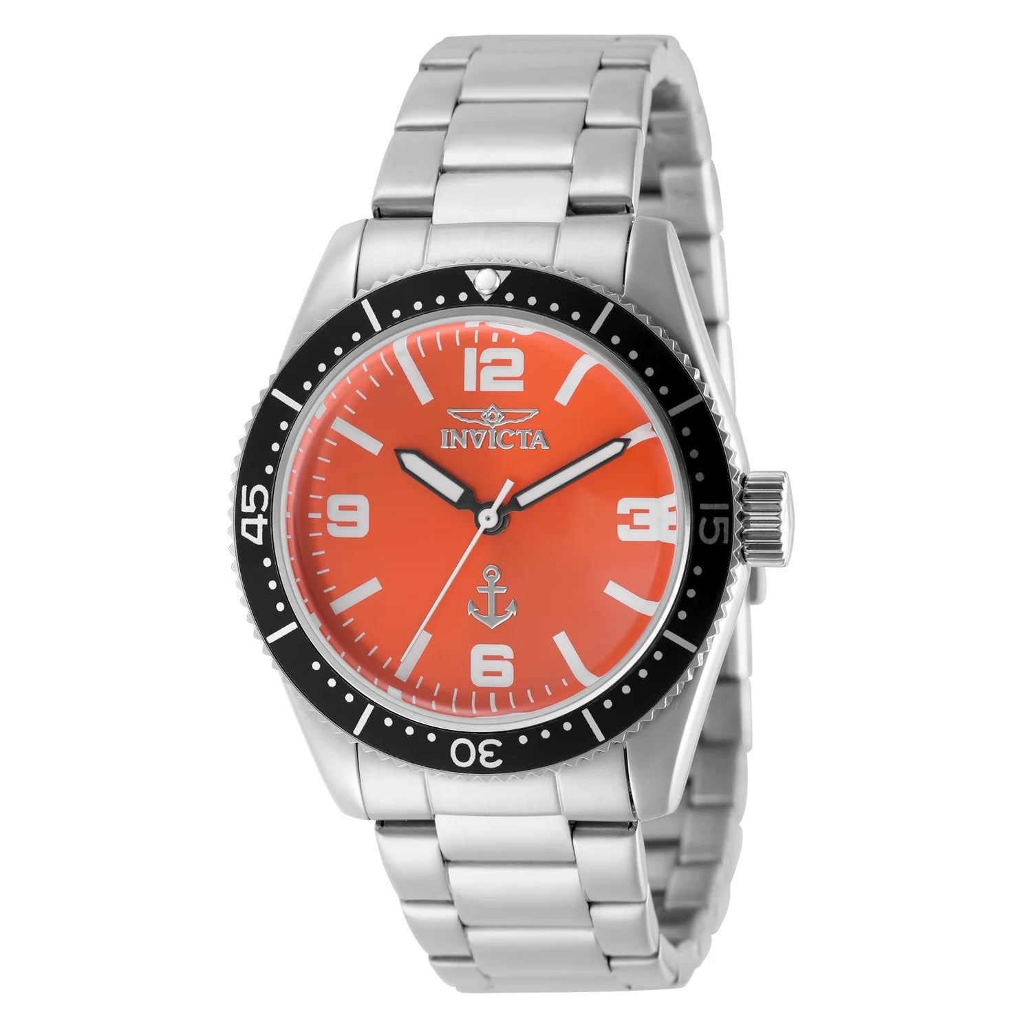 Invicta Men's 50017 OCEAN VOYAGE Quartz PC21 Orange Dial Watch