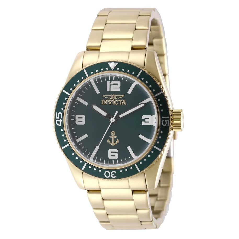 Invicta Men's 50019 OCEAN VOYAGE Quartz PC21 Green Dial Watch
