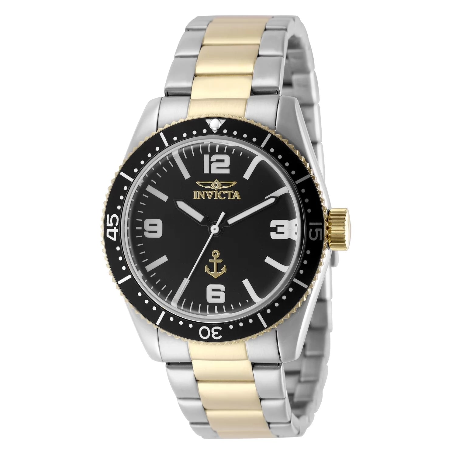 Invicta Men's 50021 OCEAN VOYAGE Quartz PC21 Black Dial Watch